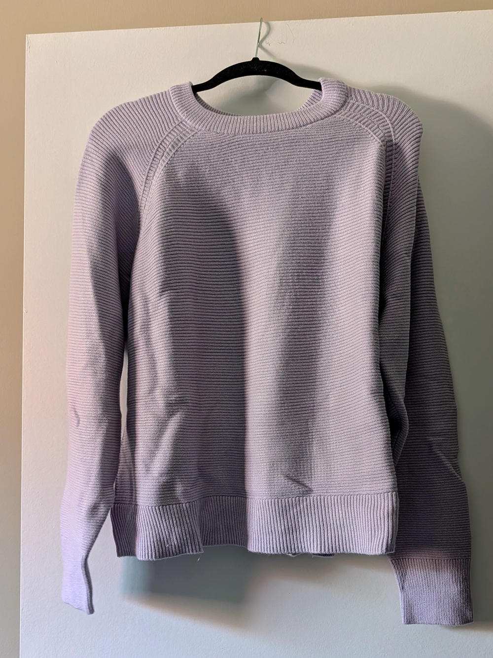 Joe Fresh Lavender Ribbed Crewneck Sweater